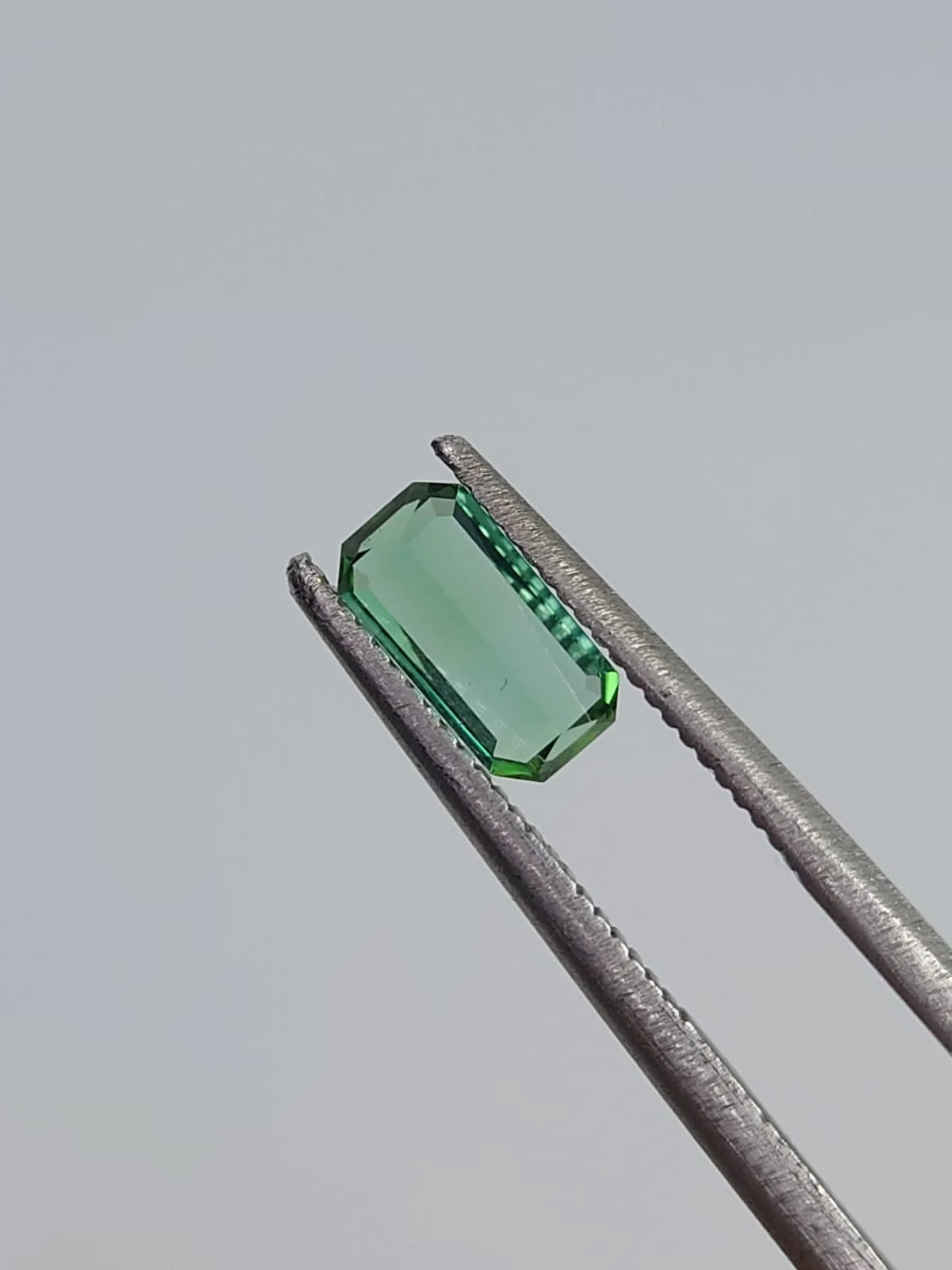 0.48ct Natural Green Tourmaline Emerald Shape Loose Gemstone from Afghanistan — view 5